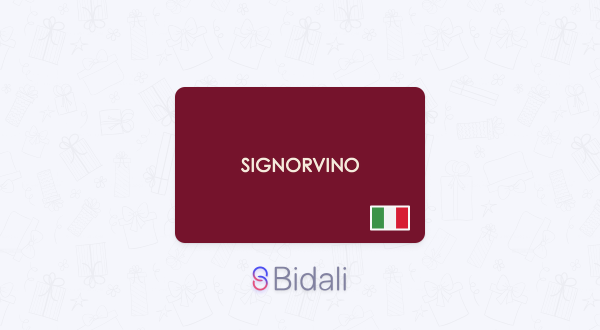 Buy Signorvino IT giftcards / vouchers with Ethereum, Solana, Avalanche,  Polygon, Algorand, Cosmos, Osmosis, USD Coin (ERC20), USD Coin (SPL -  Solana Network), USD Coin (Stellar Network), Binance-Peg USD Coin (BEP20),  USD